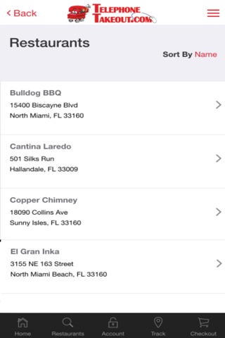 Telephone Takeout Restaurant Delivery screenshot 2