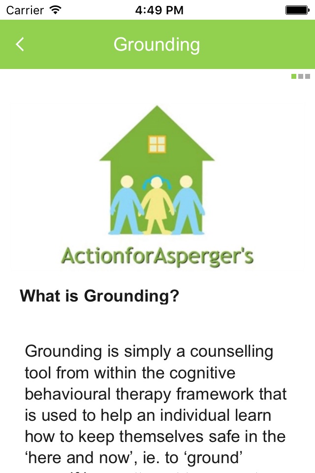Action for Asperger’s Grounding screenshot 4