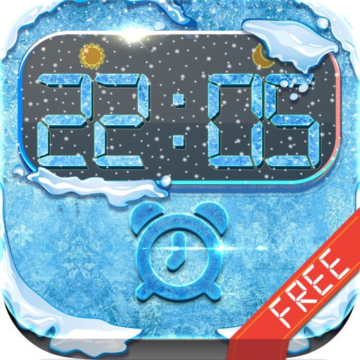 iClock – Frozen & Winter : Alarm Clock Wallpaper , Frames and Quotes Maker For Free icon