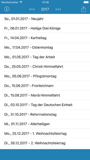 Feiertag Kalender Bayern Pro(圖4)-速報App