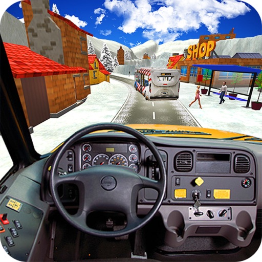 Extreme Snow Bus Driving - Bus Driver Simulator 3D Icon