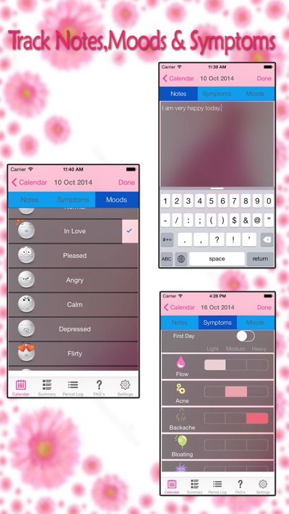 Menstrual Period Tracker - Fertility & Ovulation Tracker and Period Calendar screenshot-4