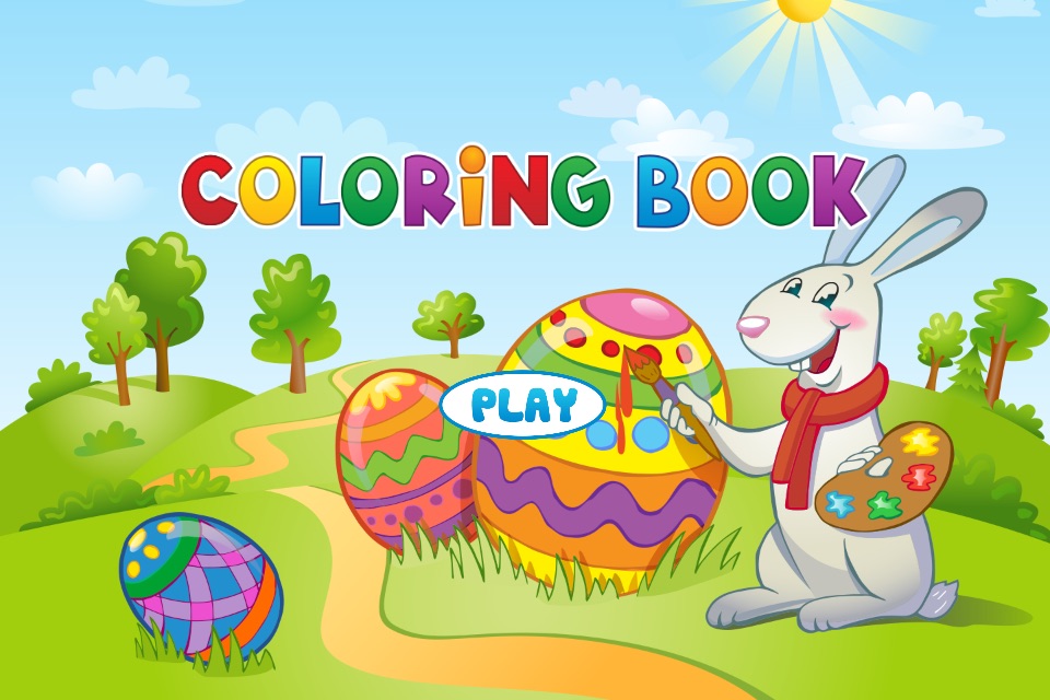 Easter Bunny Coloring Book - Painting Game for Kid screenshot 2