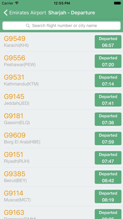 Emirates Airport - Flight Information screenshot-3