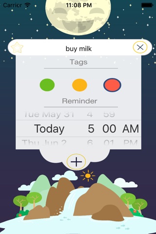 Angry Moonz - interactive ToDo-List with Reminder screenshot 2