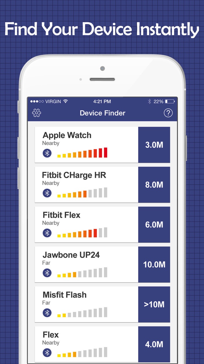 Device Finder - Find Missing Fitbit, Gear or Any Bluetooth Device