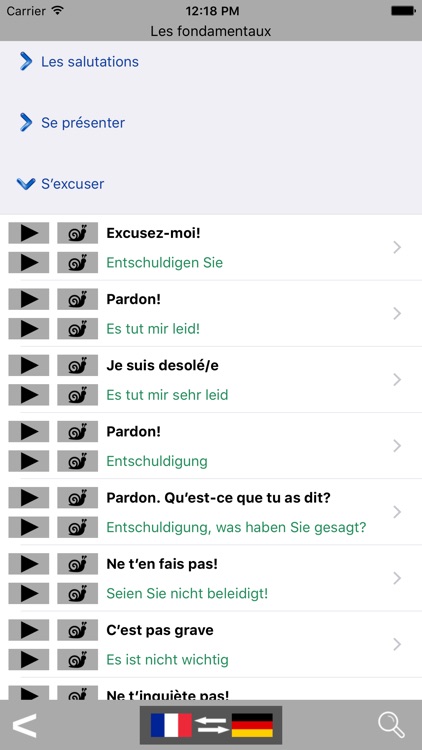 French / German Talking Phrasebook Translator Dictionary - Multiphrasebook