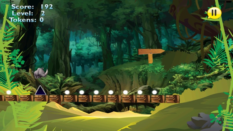 A Platform Animal Jump - Rino Jumping To Avoid Sharp Obstacles screenshot-4