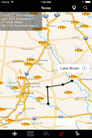 Texas-LA-AR: Lakes & Fishes screenshot 2