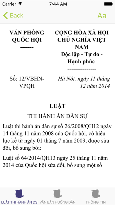 How to cancel & delete Luật Thi Hành Án Dân Sự 2008 from iphone & ipad 2