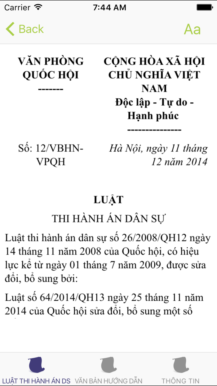 Luật Thi Hành Án Dân Sự 2008