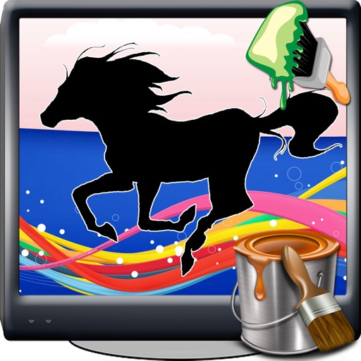 Color For Kids Game Horse Edition iOS App