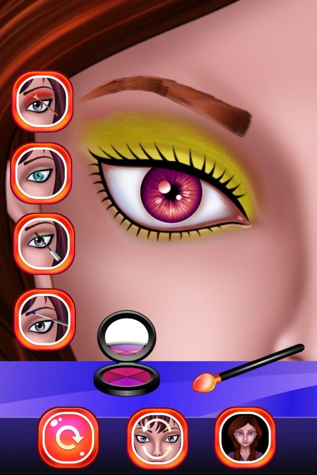 Eye Makeup Beauty Salon for Girls : makeover game for girl and kids ! FREE screenshot 2