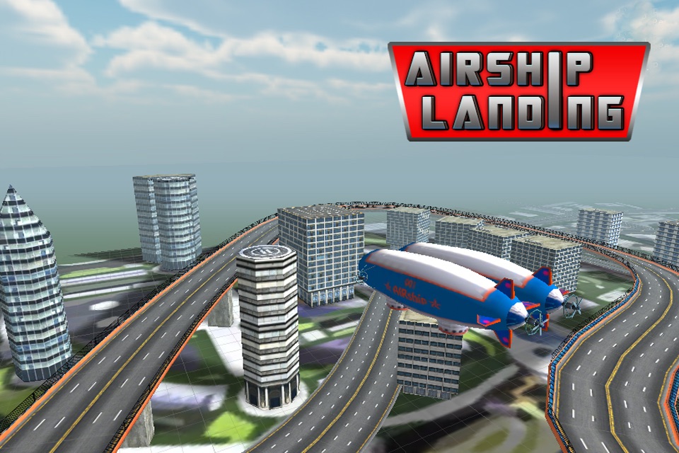 Airship Landing - Free Air plane Simulator Game screenshot 2