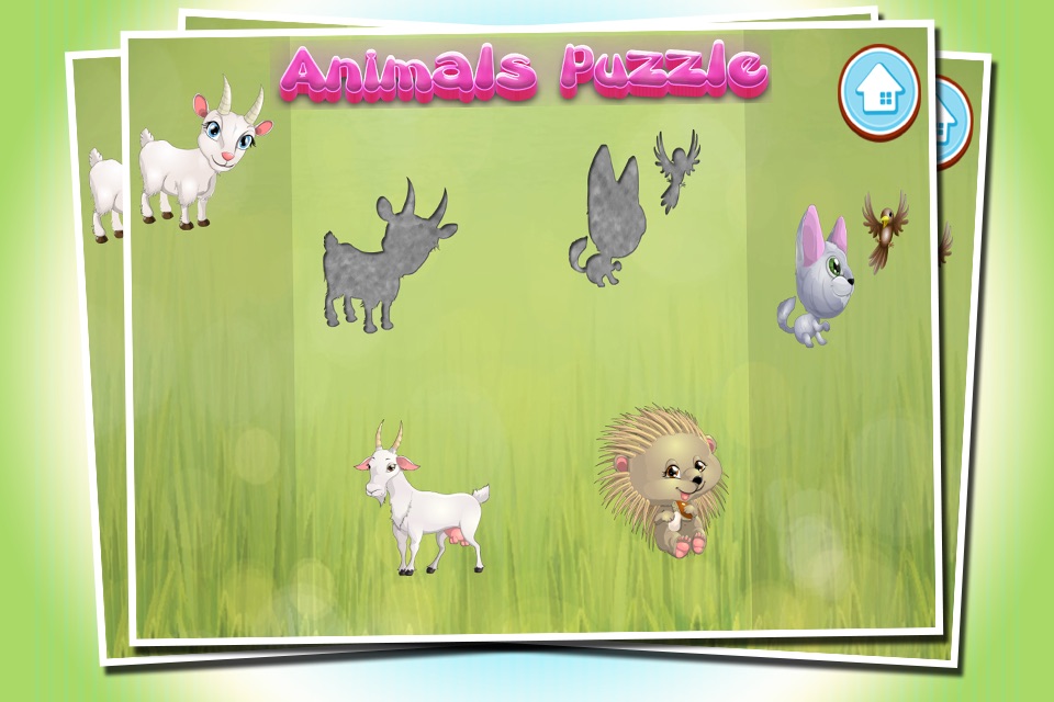 Animals Puzzle For Kids - Animal shapes and forms children app for kindergarten kids and toddlers lite screenshot 3