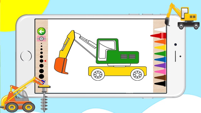 Construction Vehicles Coloring Book - Vehicles for toddlers (圖3)-速報App