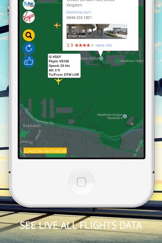 Air UK : Live flight tracker for Flybe, British Airways, Virgin Atlantic, BMI Regional and DHL Air screenshot 3