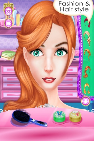 Wedding salon - Fashion Girls Makeup , Dress up , Pedicure , Spa and makeover girls game screenshot 2