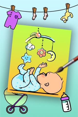 Paint Baby's Coloring Book - Color and paint new born babies drawings and paintings pictures & illustrations - Premium screenshot 3