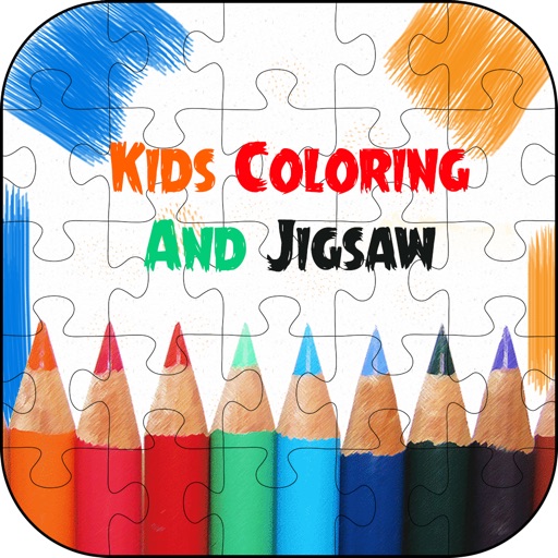 Kids Coloring & Jigsaw - Kids coloring and puzzle Icon