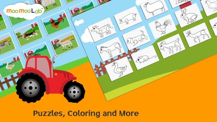 Farm Animals - Puzzles, Animal Sounds, and Activities for Toddler and Preschool Kids Full Version