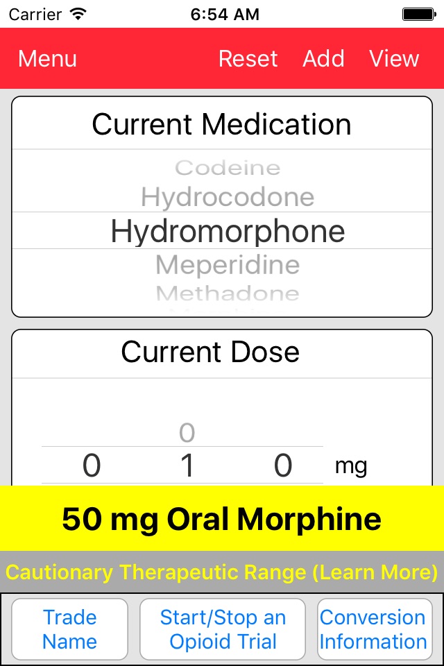 pH-Medical Opioid Converter screenshot 2
