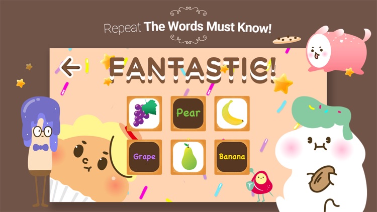 Cookies cards - English Vocabulary Learning - Infants, children's card game of English words screenshot-3