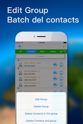 Contacts Helper - Group and manage your contacts screenshot 2