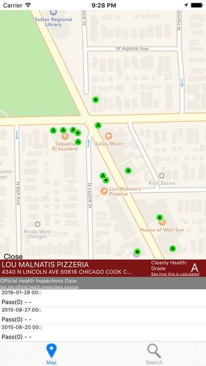 Cleanly Chicago/Cook-Restaurant Health Inspections