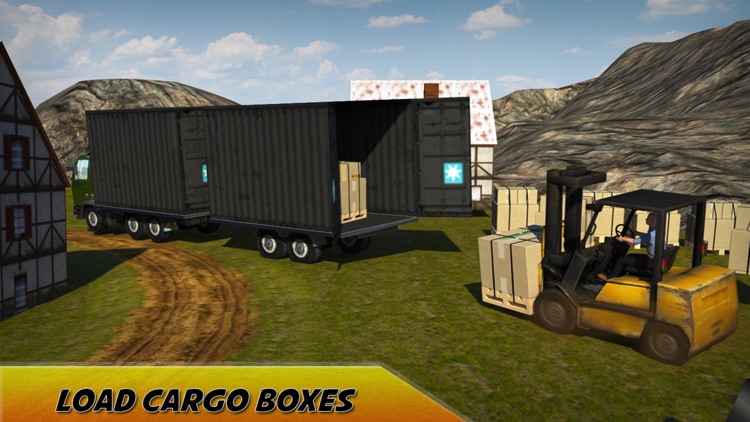 Extreme Cargo Transport Truck Driver & Forklift Crane Operator Game screenshot-4