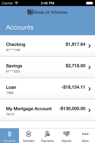 Bank of Winona screenshot 3