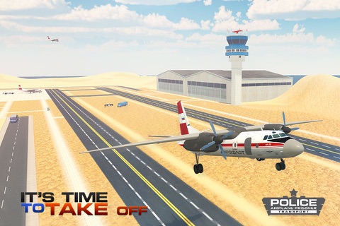 Police Airplane Jail Transport – 3D Flight Pilot and Transporter Bus Simulation Game screenshot 3
