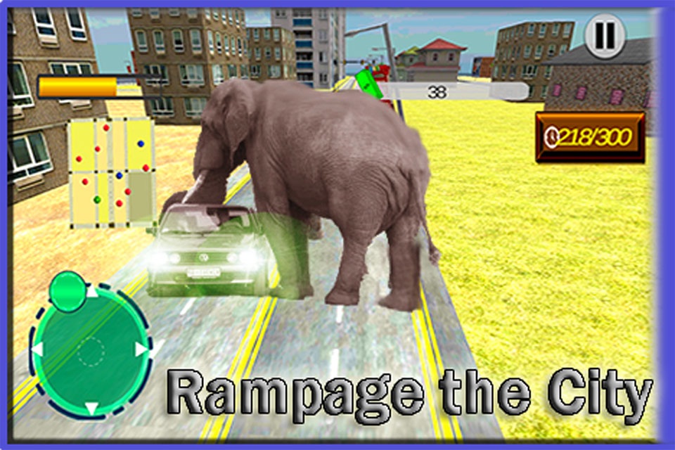Elephant Run Simulator 2016 – Non Stop City Rampage & Crashing Defense against Hunters and Bulls screenshot 2