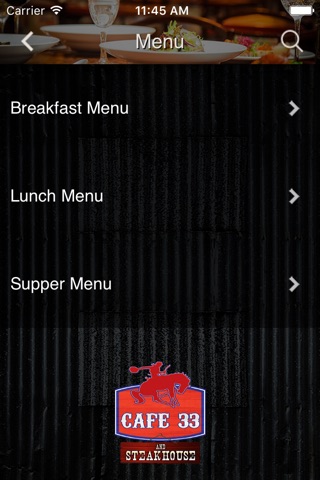 Cafe 33 & Steakhouse screenshot 3