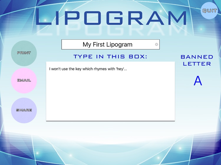 Lipogram