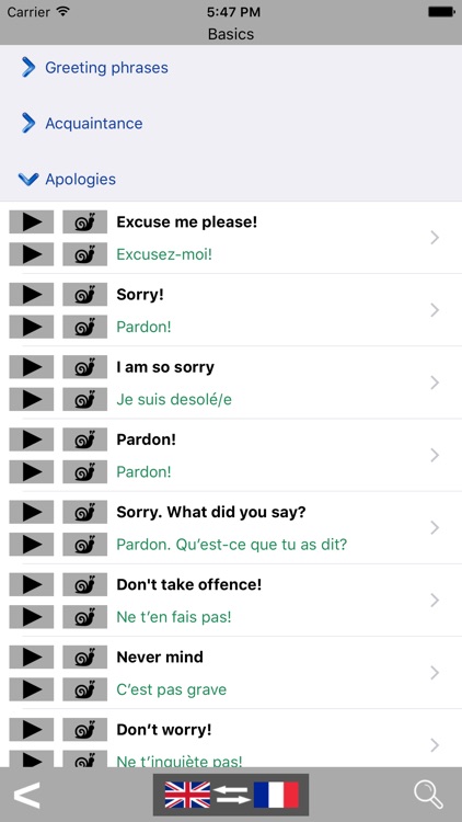 English / French Talking Phrasebook Translator Dictionary - Multiphrasebook