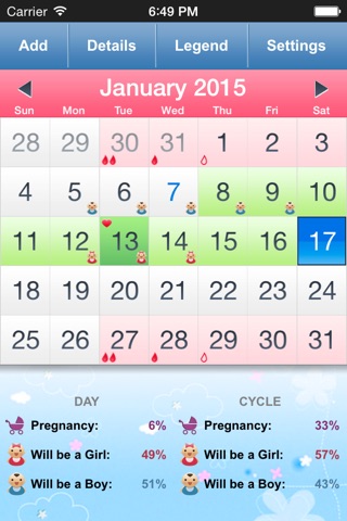 Menstrual Calendar for Teens screenshot 2