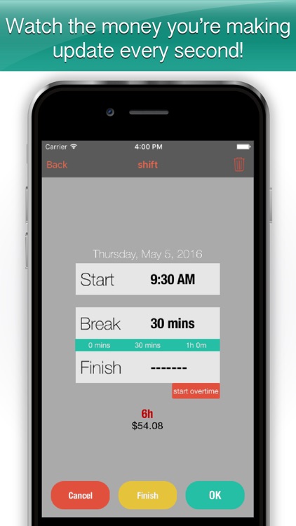 Worked Hours - hours tracker and organizer