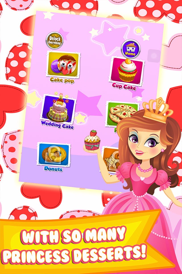 Princess Cake Maker Salon - Make Dessert Food Games for Kids! screenshot 3