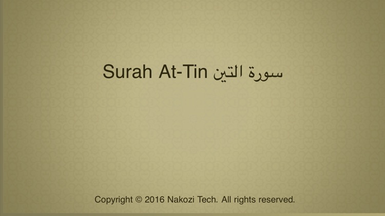 Surah At-Tin Touch Pro by Zemtra Limited