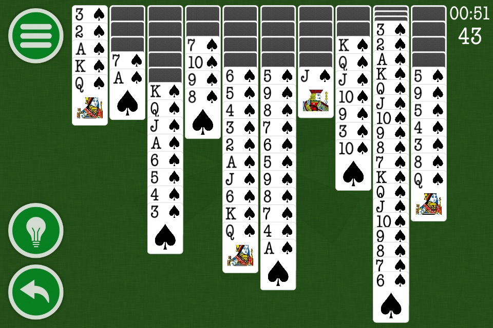 Spider Solitaire Classic Patience Game Free Edition by Kinetic Stars KS screenshot 2