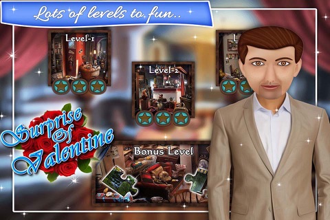 Surprise of Valentine - Free Hidden Objects game for kids and adults screenshot 2