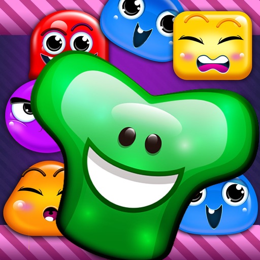 Cute Jelly Monsters Match Hd-The best free game for kids and adult iOS App