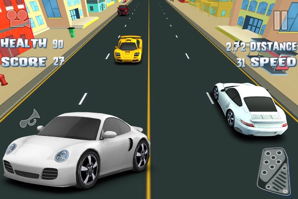 3D Fast Car Racer - Own the Road Ahead Free Games screenshot 2