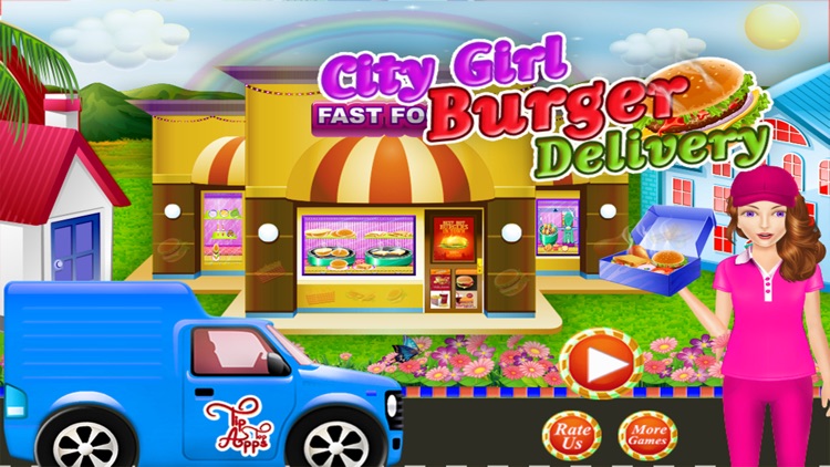 City Girl Burger Delivery & Maker - Fast Food Fever Cooking Games for Girls & Kids