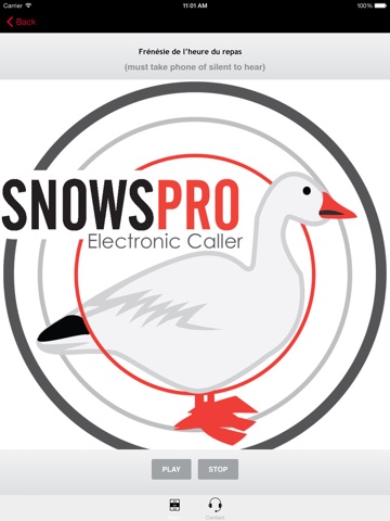 Vrais appels et sons pour chasse à l’oie des neiges -- COMPATIBLE AVEC BLUETOOTH screenshot 4
