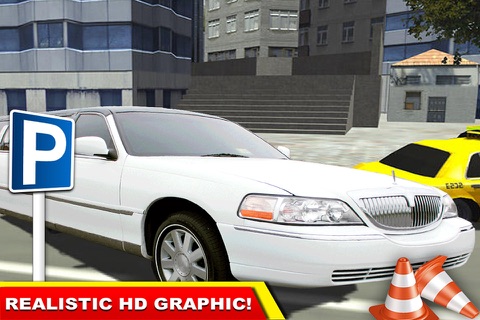 3D Limo Driver Parking Simulator Free Game screenshot 2