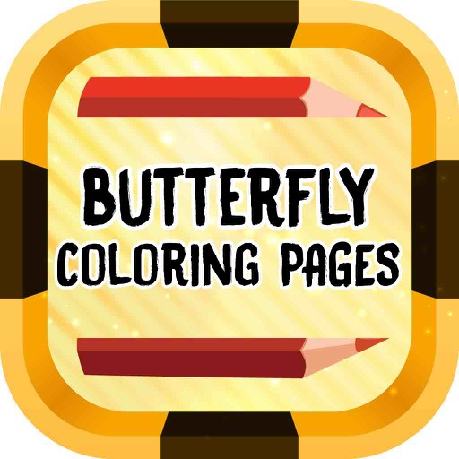 Butterfly Coloring Pages - Free butterfly coloring books for adult and kids Icon
