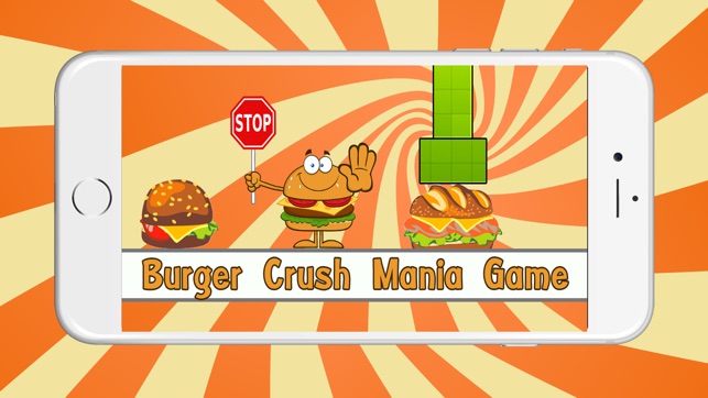 Burger Crush Mania Free Game for Kids