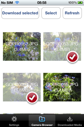 Photo and Video Browser for GoPro Hero Cameras (Wifi) screenshot 2